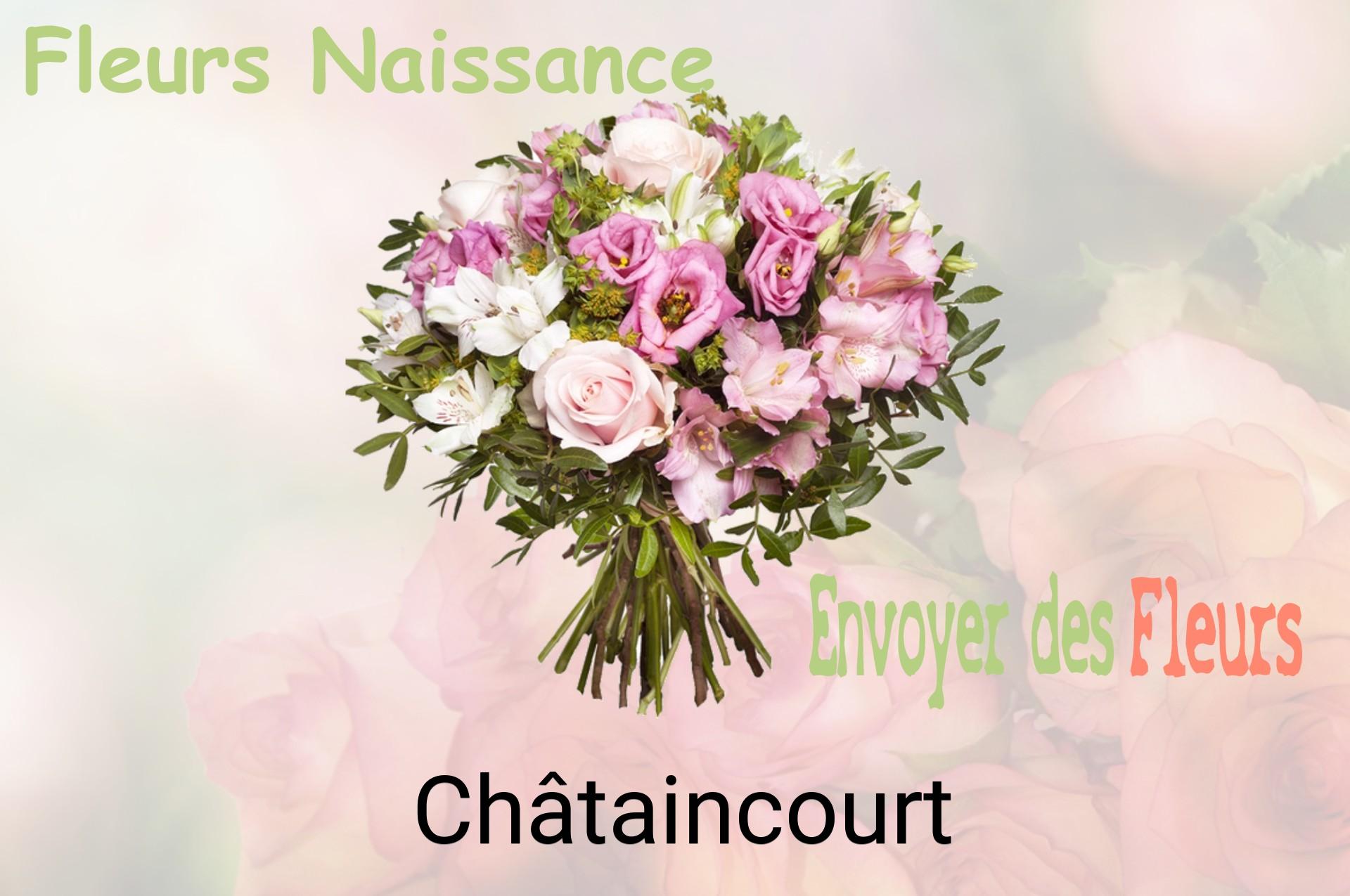 Bouquet de fleurs de naissance livré à Châtaincourt